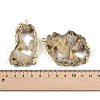 Dyed Nuggets Natural Druzy Geode Agate Big Pendants G-M287-09-3