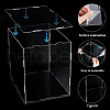 Rectangle Transparent Acrylic Collections Display Case ODIS-WH0099-16-4