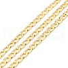 Rack Plating Brass Cuban Link Chains KK-E015-02G-1
