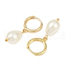 Teardrop Brass Hoop Earrings EJEW-JE06461-03-5