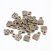 Tibetan Style Alloy Envelope Carved Heart and Word Made with Love Charms for Gift Making MLF0643Y-1