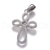 304 Stainless Steel Pendants STAS-F215-03P-2