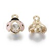 Alloy Rhinestones Enamel Pendants ENAM-T009-53A-RS-2