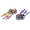 Rainbow Color Alloy Big Pendants PALLOY-S180-276-NR-3