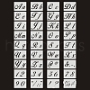 Letter A~Z/Number/Sign PET Plastic Hollow Painting Silhouette Stencil DRAW-PW0009-03-1