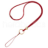 Polyester & Golden Alloy Mobile Straps FIND-WH20004-52A-1