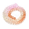 Transparent Painted Glass Beads Strands X1-DGLA-A034-T8mm-A20-5
