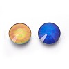 Faceted Glass Cabochons GLAA-F091-05-1