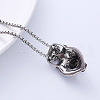 Retro Rock Punk Men's Skull Wolf Stainless Steel Pendant Necklaces NY3455-3