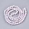 Electroplate Glass Beads Strands X-EGLA-T019-07B-2