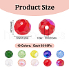 GOMAKERER 10 Strands 10 Colors Electroplate Glass Beads Strands EGLA-GO0001-04-2
