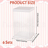 Folding Clear Plastic Gift Storage Boxes CON-WH0106-09A-2