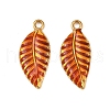 304 Stainless Steel Enamel Pendants STAS-Z140-01G-02-1