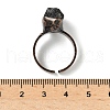 Natural Black Tourmaline Rings RJEW-B122-03R-5