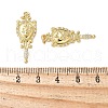 Brass Micro Pave Cubic Zirconia Pendants KK-F892-06G-3