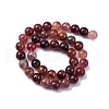 Natural Strawberry Quartz Beads Strands G-J373-16-10mm-01-5