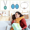 DIY Blank Oval Alloy Jewelry Set Making Kits SJEW-AB00001-5