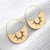 304 Stainless Steel Dangle Earrings EJEW-Z118-07G-01-1
