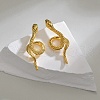 304 Stainless Steel Stud Earrings for Women EJEW-M095-02G-3