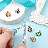 Handmade Millefiori Glass Pendants PALLOY-CJ00001-3