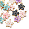Zinc Alloy Enamel Pendants X-PALLOY-I124-10G-1
