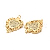 Rack Plating Brass Micro Pave Cubic Zirconia Pendants KK-I699-17G-2