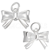 Beebeecraft 2Pcs 925 Sterling Silver Bowknot Charms STER-BBC0007-90-1