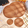   10 Pcs 5 Style Flat Round Felt Fabric DIY-PH0009-24D-5