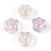 Transparent Acrylic Beads TACR-P004-01-4