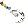 Tibetan Style Alloy Keychain KEYC-JKC01080-5