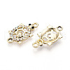Alloy Rhinestone Connector Charms ALRI-T011-03-2