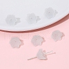 10Pcs Gradient Color Transparent Glass Bead Caps PW-WG464DA-12-1