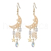 Moon & Star & Sun & Lightning Alloy Chandelier Earrings EJEW-JE05718-1
