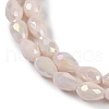 Opaque Solid Color Electroplate Glass Beads Strands EGLA-N013-P4mm-B08-3