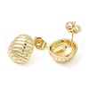 Rack Plating Brass Stud Earrings EJEW-F324-04G-2