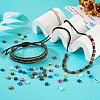 180Pcs 9 Colors 2-Hole Drawbench Glass Seed Beads SEED-TA0001-06-7