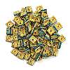 Brass Rhinestone Spacer Beads RSB074NF-13G-3