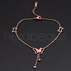Stainless Steel Charm Anklets WGE3F25-17-1