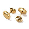 Vacuum Plating 304 Stainless Steel Stud Earrings EJEW-Z040-30G-2