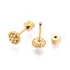 304 Stainless Steel Stud Earrings EJEW-T047-10G-2