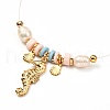 Cowrie Shell & Sea Horse Pendant Necklaces for Girl Women NJEW-JN03715-02-4