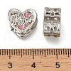 Rack Plating Alloy Enamel European Beads PALLOY-A009-25P-2