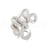 Brass Adjustable Cuff Rings for Women RJEW-C129-03P-4