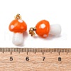 Handmade Lampwork Pendants LAMP-S069-08G-01-3