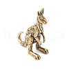 Brass Kangaroo Display Decorations KK-D370-07AG-1
