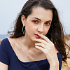 Beebeecraft 3 Pairs Brass Hoop Earrings for Women EJEW-BBC0001-66G-03-6