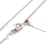 1mm Rack Plating Brass Cable Chain Adjustable Slider Necklaces for Women Men MAK-L044-03P-2