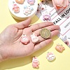10Pcs 10 Styles Opaque Resin Pendants CRES-YW0002-27-5