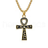 Egyptian Ankh Cross 304 Stainless Steel Pendant Necklaces FS-WGB3CB3-02-2