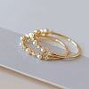 Simple Style 925 Sterling Silver Micro Pave Clear Cubic Zirconia Finger Rings FS-WG116E7-02-3
